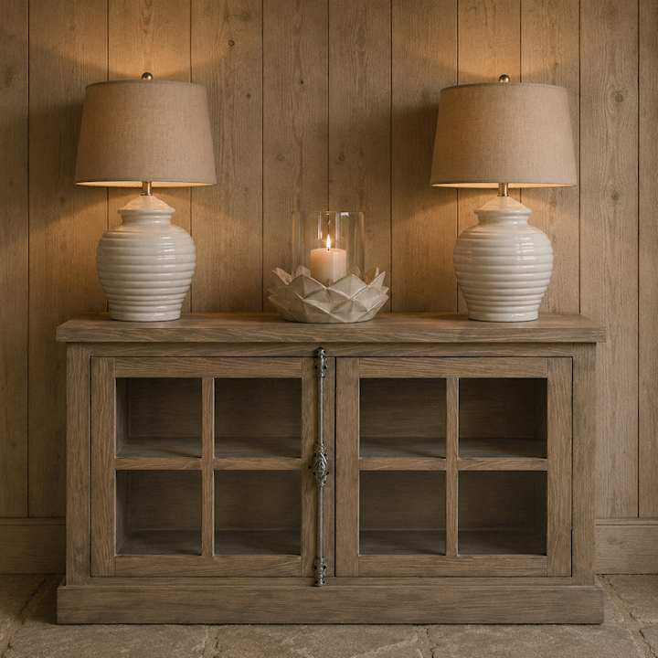 LE MANOIR 2 DOOR CABINET 110x40x86cm